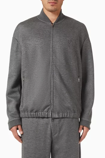 Blouson Jacket in Modal & Cashmere