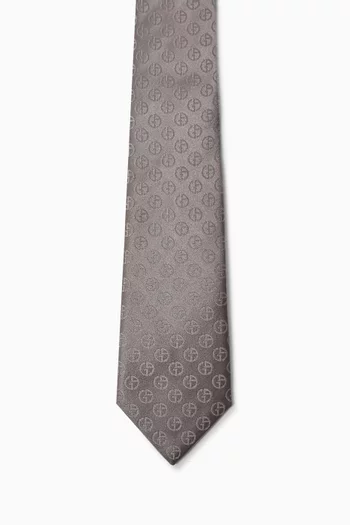 ربطة عنق بنقشة دقيقة من الجاكار حرير