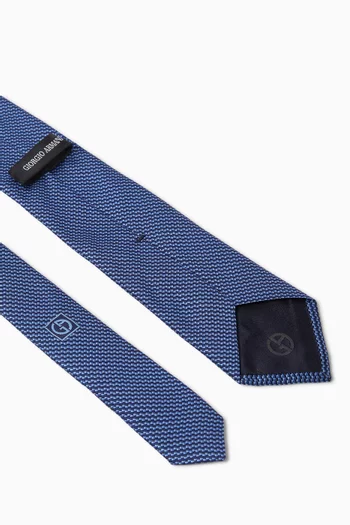 ربطة عنق بنقشة دقيقة من الجاكار حرير