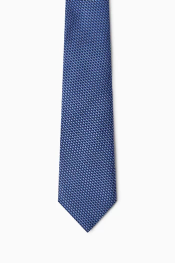 ربطة عنق بنقشة دقيقة من الجاكار حرير