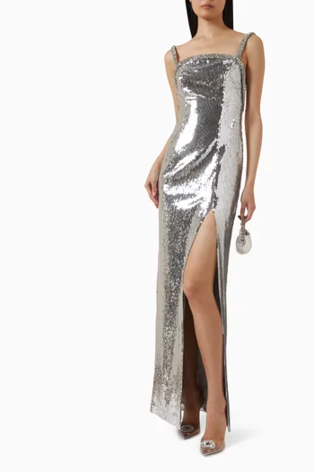 Olympia Sequin-embellished Gown