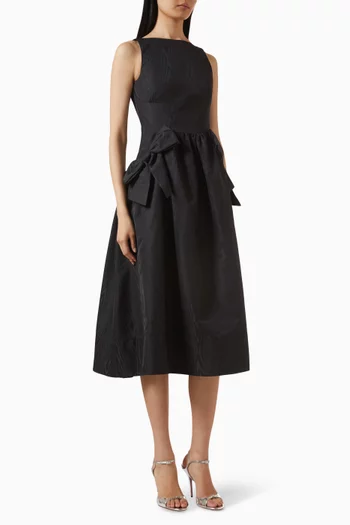 Narcissa Midi Dress in Taffeta