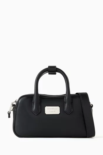 حقيبة يد بشعار الماركة XS جلد