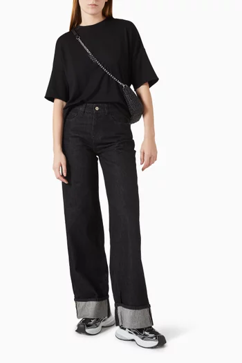 Ruffle Seam Relaxed-fit T-shirt