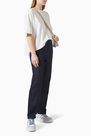 Ruffle Seam Relaxed-fit T-shirt