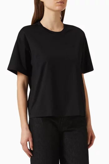 Patch-pocket T-shirt in Cotton