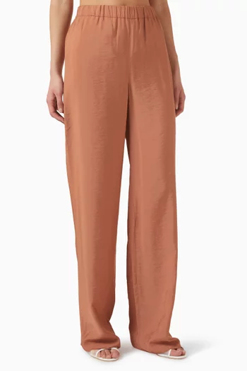 Elasticated-waist Pants in Muslin