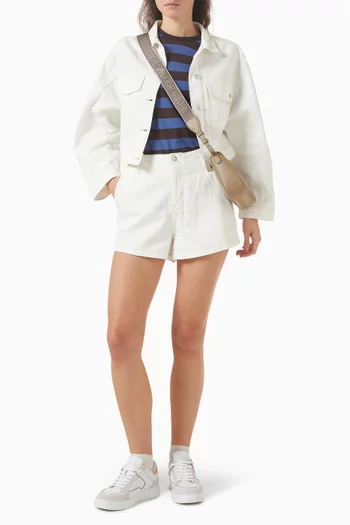 شورت بدون حزام خصر دينم