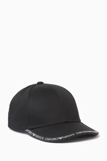Logo Baseball Cap in Cotton