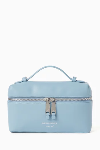 Vanity Top Handle Bag in Leather