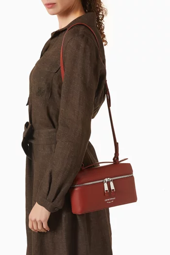 Vanity Top Handle Bag in Leather