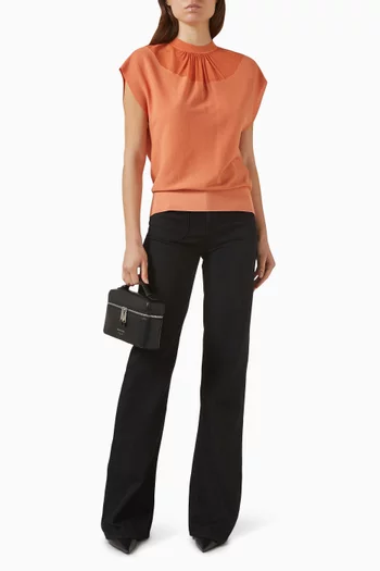 Batwing Knit-back Top