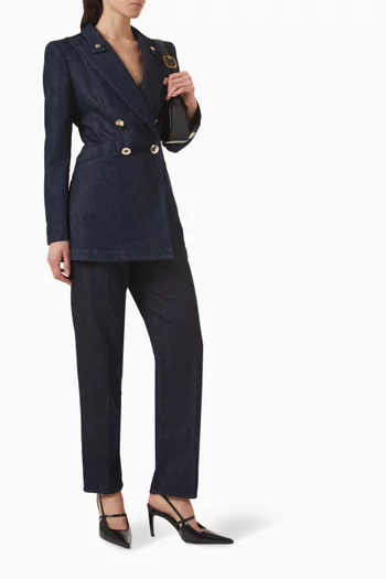 Double-breasted Jacket in Denim