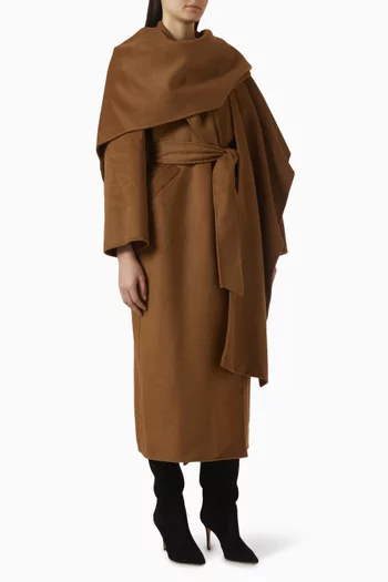 معطف مارلو مزيج صوف