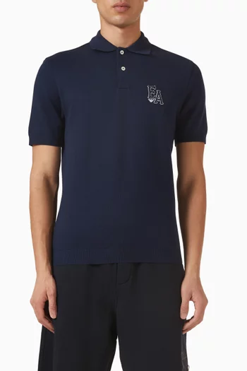 تي شيرت بولو بشعار النسر قطن