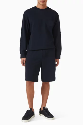 Shield Embroidery Sweatshirt in French Terry