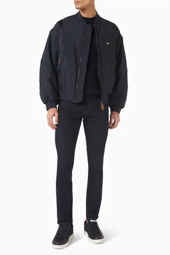 Passementerie-tape Bomber Jacket in Nylon