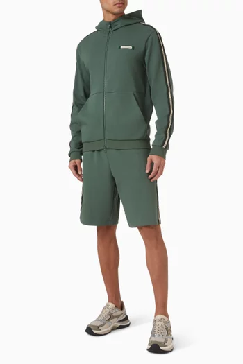 شورت رياضي بشعار الماركة مزيج قطن