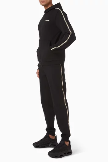 بنطال رياضي بشعار الماركة مزيج قطن