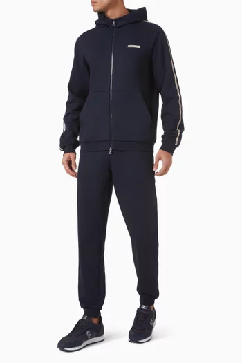 بنطال رياضي بشعار الماركة مزيج قطن