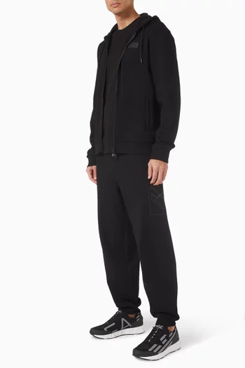 بنطال رياضي بشعار الماركة قطن