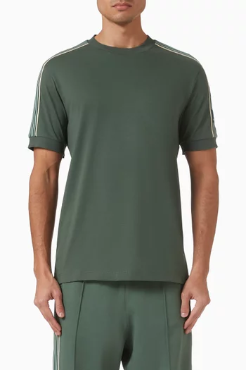 Colour-block Logo T-shirt in Cotton-blend