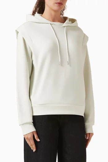 Rhinestone Embellished Hoodie