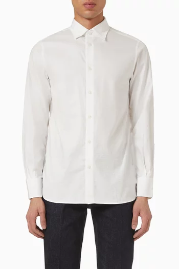 قميص بشعار الماركة قطن