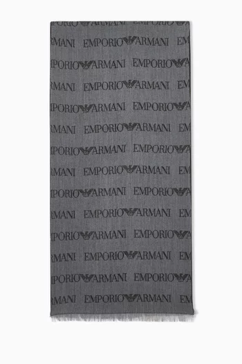 وشاح بشعار الماركة صوف