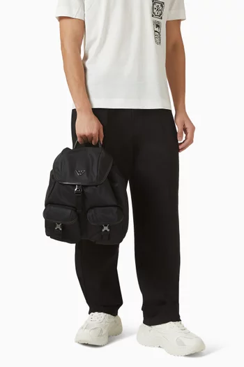 حقيبة ظهر بشعار النسر نايلون