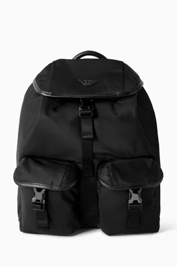 حقيبة ظهر بشعار النسر نايلون