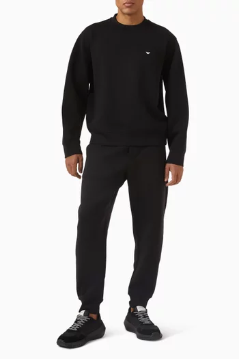 سويت شيرت جيرسيه مزدوج وشعار الماركة