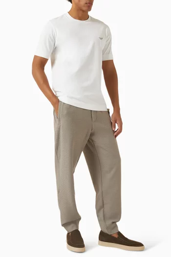 بنطال رياضي بشعار الماركة جيرسيه مزدوج