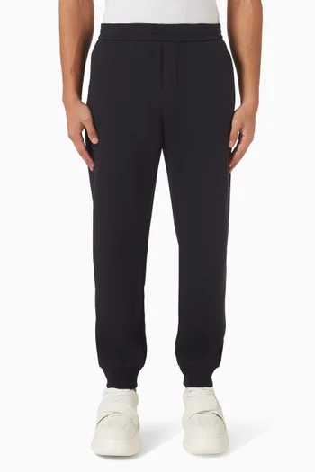 بنطال رياضي برباط تضييق جيرسيه بحياكة مزدوجة