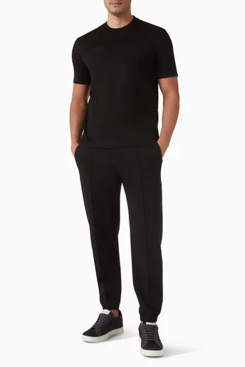 بنطال رياضي بشعار الماركة جيرسيه مزدوج