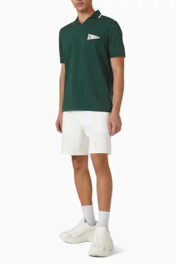Club Patch Ribbed Polo