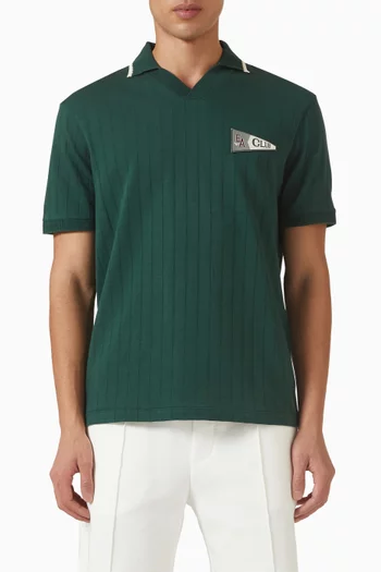 Club Patch Ribbed Polo