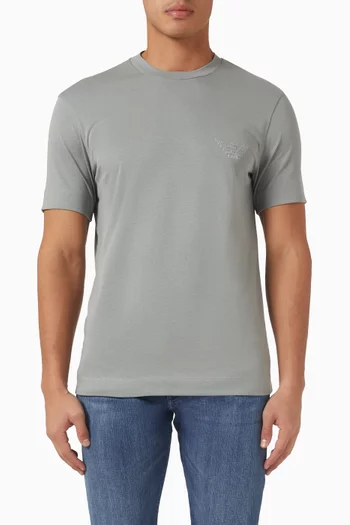 Logo Crest T-shirt in Cotton