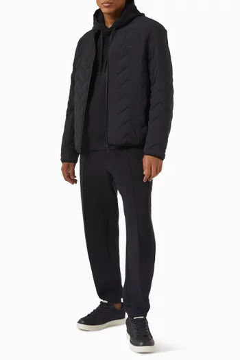 جاكيت مبطن بالزغب شيفرون مقاوم للماء 