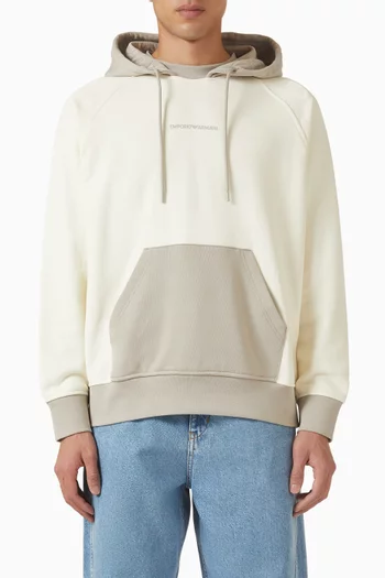 Logo Hoodie in Cotton French Terry