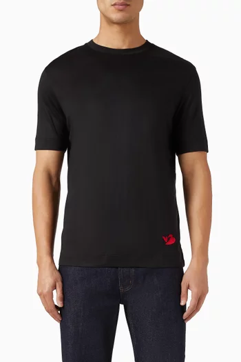 Logo T-shirt in Cotton-blend