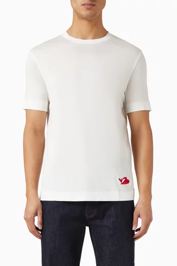 Logo T-shirt in Cotton-blend