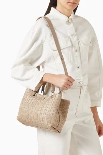 حقيبة يد ماي إي إيه جلد مجدول