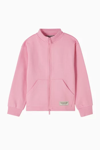 Zip Jacket in Cotton-fleece