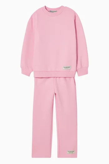 Relaxed Straight-leg Sweatpants in Organic Cotton-blend