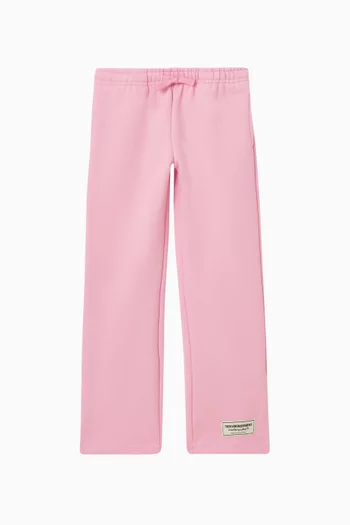 Relaxed Straight-leg Sweatpants in Organic Cotton-blend