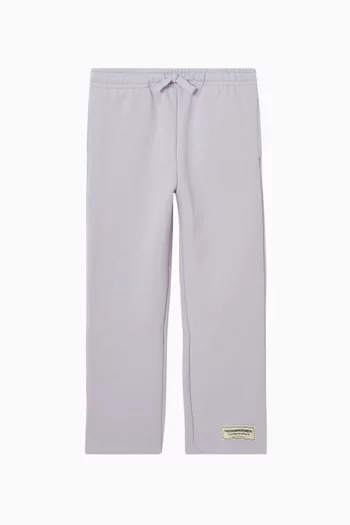 Relaxed Straight-leg Sweatpants in Organic Cotton-blend