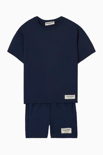 تي شيرت بقصة عادية قماش سوفتسكين معاد تدويره