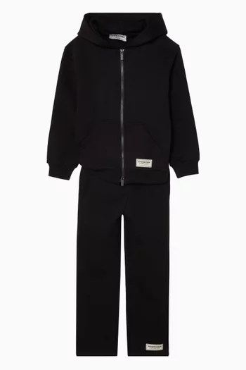 Oversized Zip Hoodie in Organic Cotton-fleece