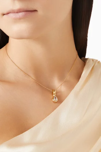 قلادة سلستين بتصميم قطرة
